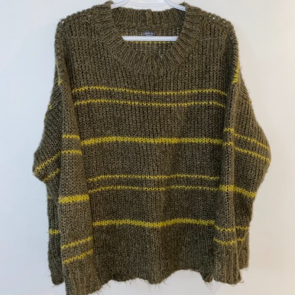 Aerie Striped Oversized Sweater - Picture 1 of 2